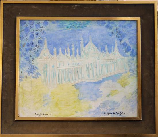 Sir Francis Rose (1909-) La Folie de Brighton 18.5 x 22.5in.